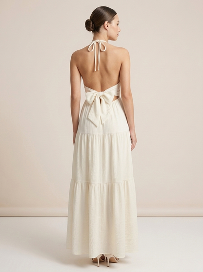 Valaisse™ - Flowy Halter Maxi Dress